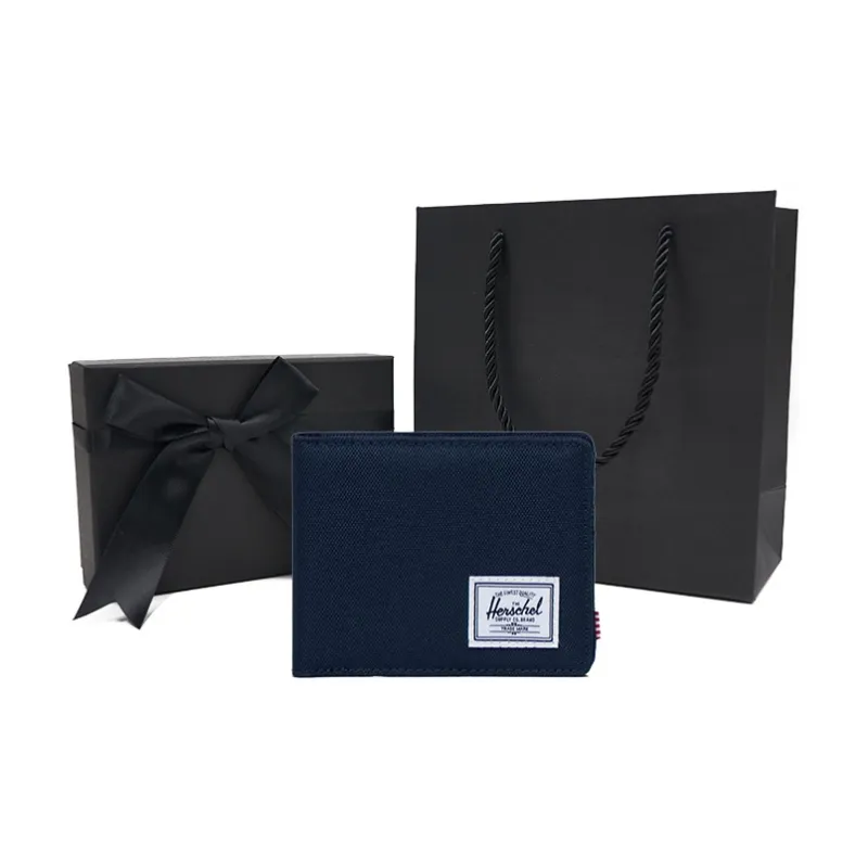 Herschel Polyester Wallets Card Holders Regular Unisex Black Navy Blue-6