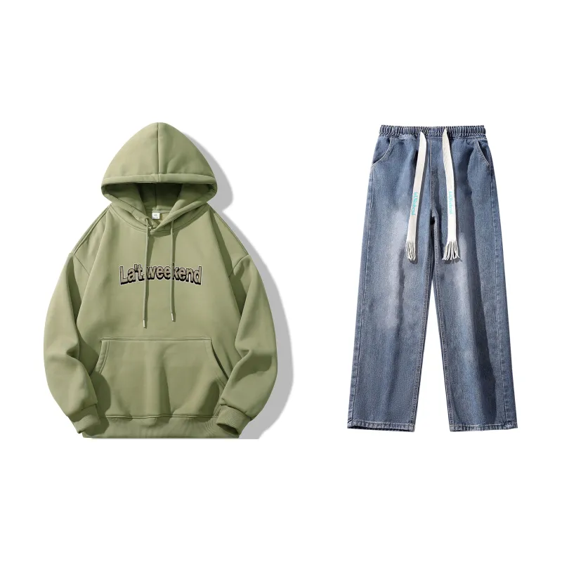 LA'T.WEEKEND Sweatshirt Set Unisex-35