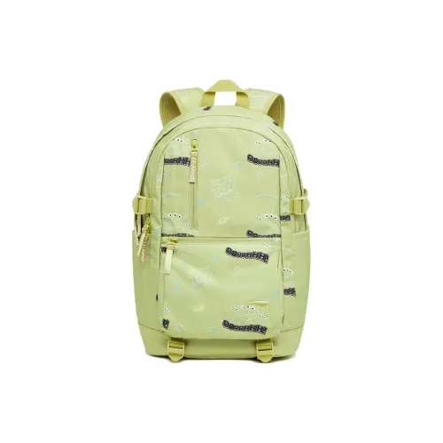 LiNing Disney Toy Story Collaboration Sports Life Collection Polyester Backpack Regular Unisex Bamboo Green
