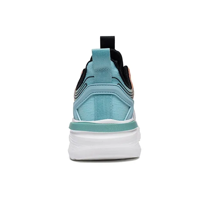 Warrior Students' Running Shoes Lightweight And Breathable Low Top Casual Shoes Men's White Light Blue Orange Black-3