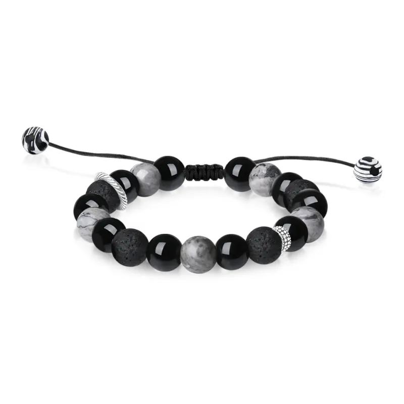 Thuban Ark Obsidian Jade Bracelets Unisex-0