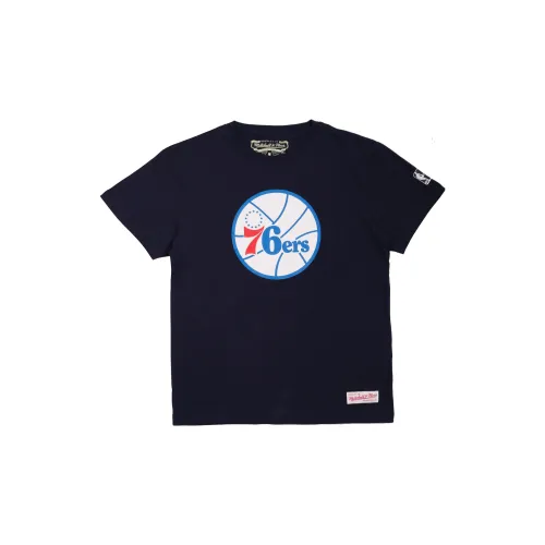 Mitchell Ness T-Shirts Unisex Blue