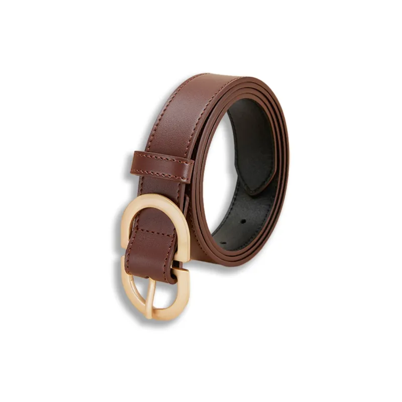 NIUMJ Belt, Suit Trouser Casual Pants With Extended Length, Pin Buckle Leather Belts Women's 2.8cm-3