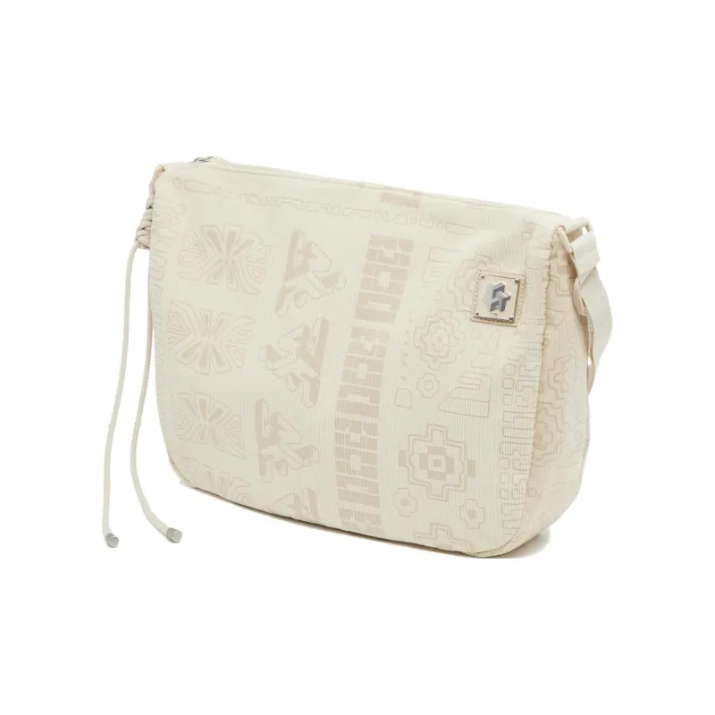 LiNing Chinese Culture Series Cotton Shoulder Bag, Crossbody Bag Unisex Dusty Khaki-2
