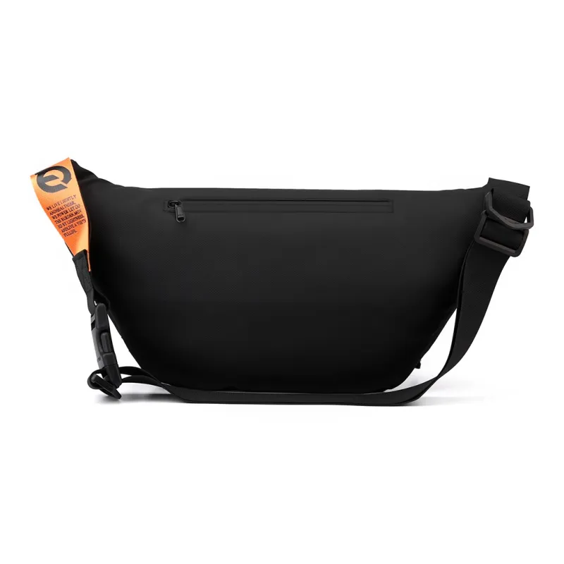 MEXICAN Fabric Crossbody Bag, Sling Bag Regular Unisex Black & White/Black & Orange-8