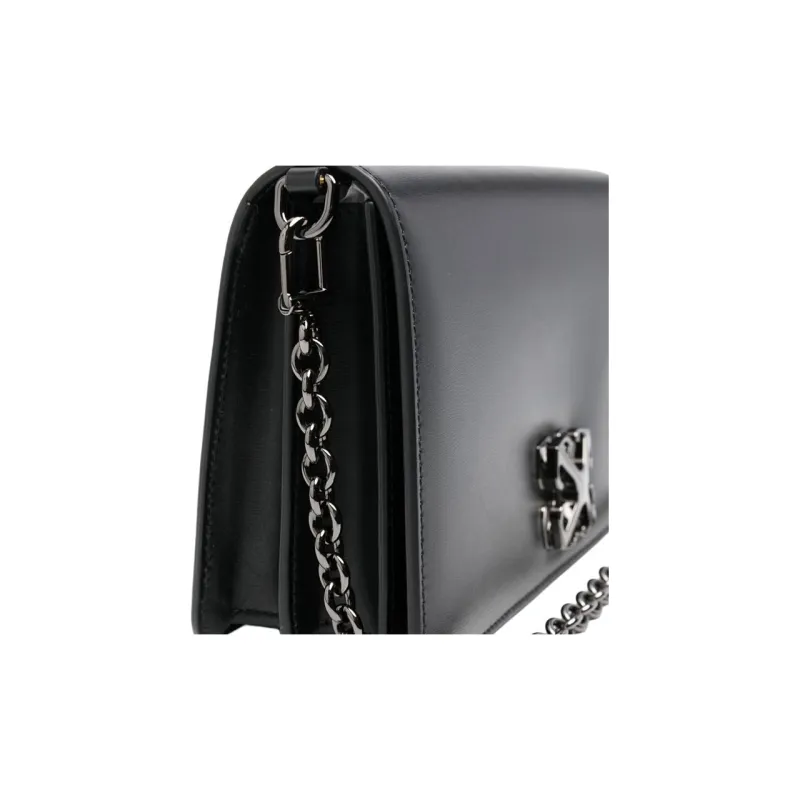 OFF-WHITE Jitney 1.7 Logo Plaque Crossbody Bag-2