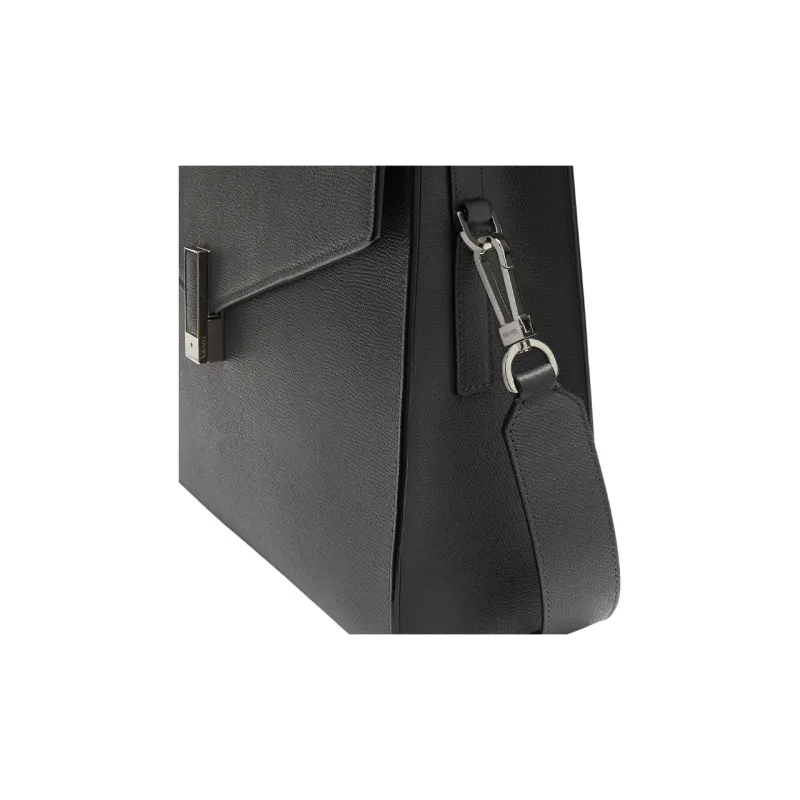 Valextra Iside Calfskin Briefcase, Handbag, Shoulder Bag Men's Smoke Gray-3