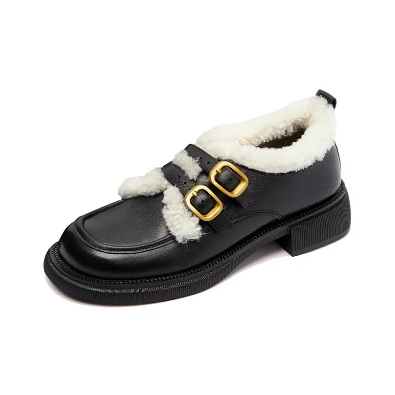 Lily Wei Loafers 3.5cm Women's Black-1