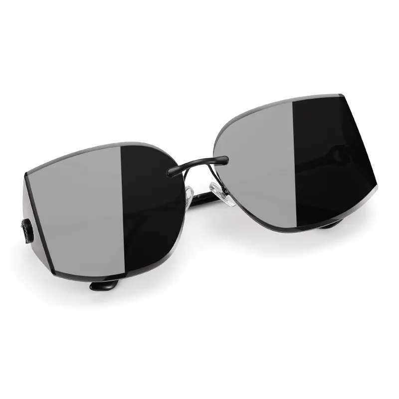 PULAIS Alloy Square Sunglasses Women's Gold Frame-1