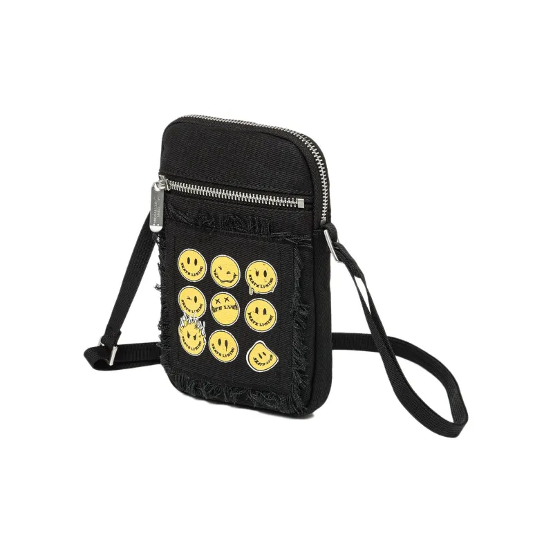 LiNing OG_SLICK Collaboration Cotton Shoulder Bag Crossbody Bag Unisex Black-3