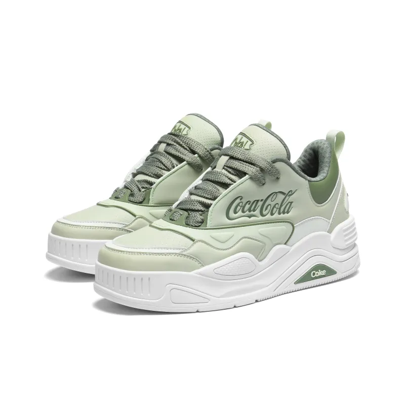 Coca-Cola Anti-Slip And Wear-Resistant Height Increasing Low-Top Skateboard Shoes Unisex-8