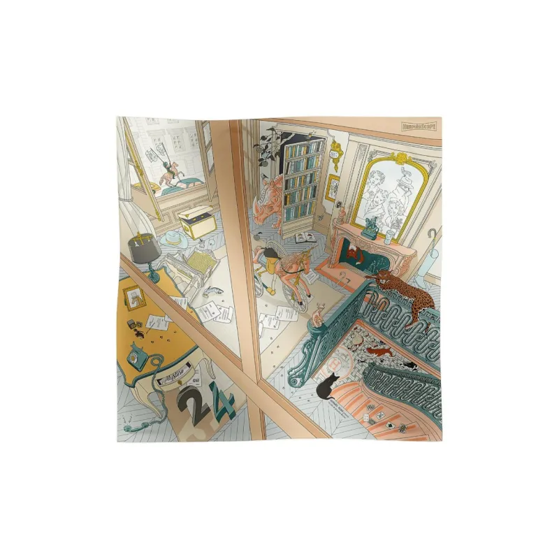 HERMES Silk Scarves Women's Multicolor-0