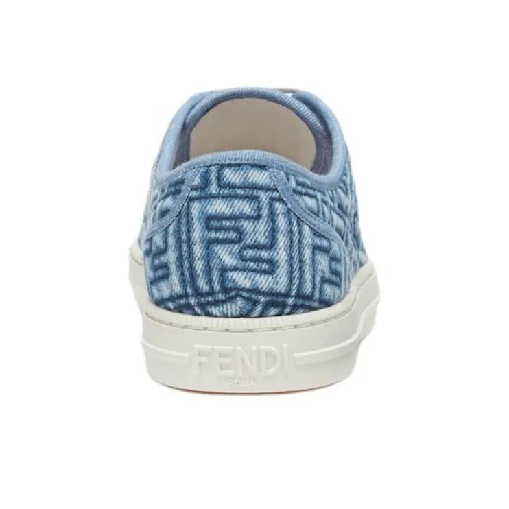 FENDI Domino Denim Low Top Sneakers Women's-4