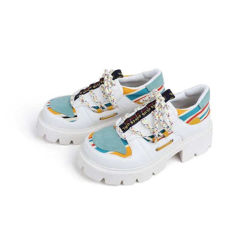 NiuwaStudio Low Top Chunky Sneakers Women's Multicolor-2