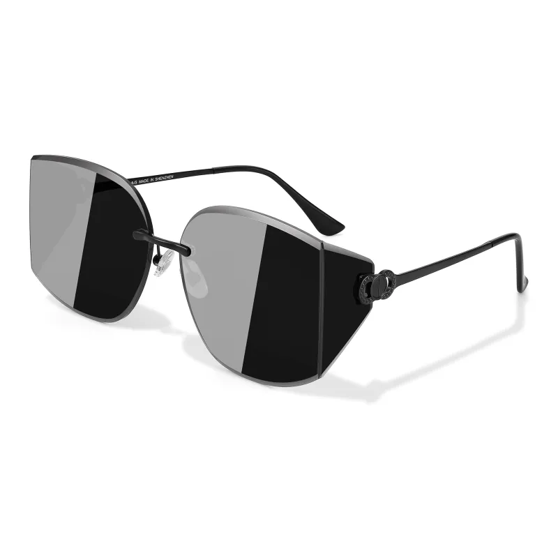 PULAIS Alloy Square Sunglasses Women's Gold Frame-0