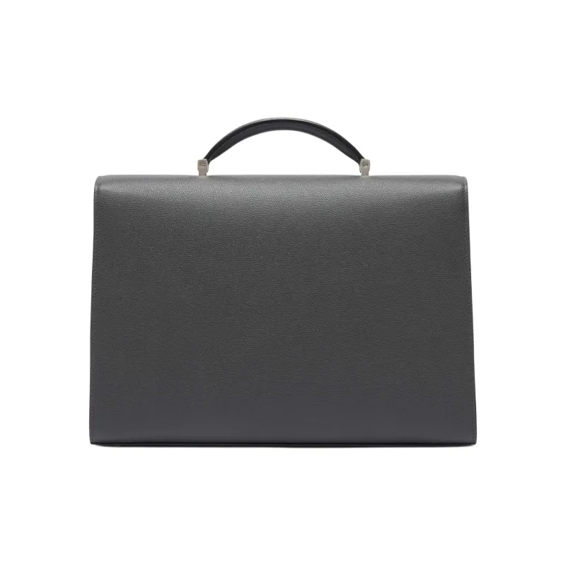 Valextra Iside Calfskin Briefcase, Handbag, Shoulder Bag Men's Smoke Gray-1