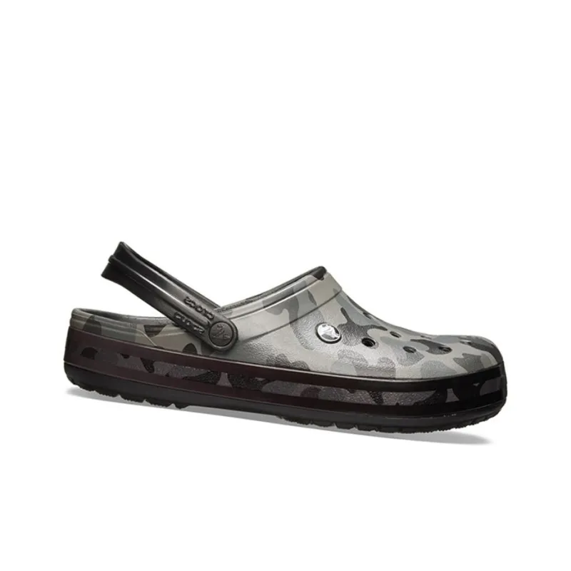 Crocs Classic Clog Beach Sandals Black Camouflage-1