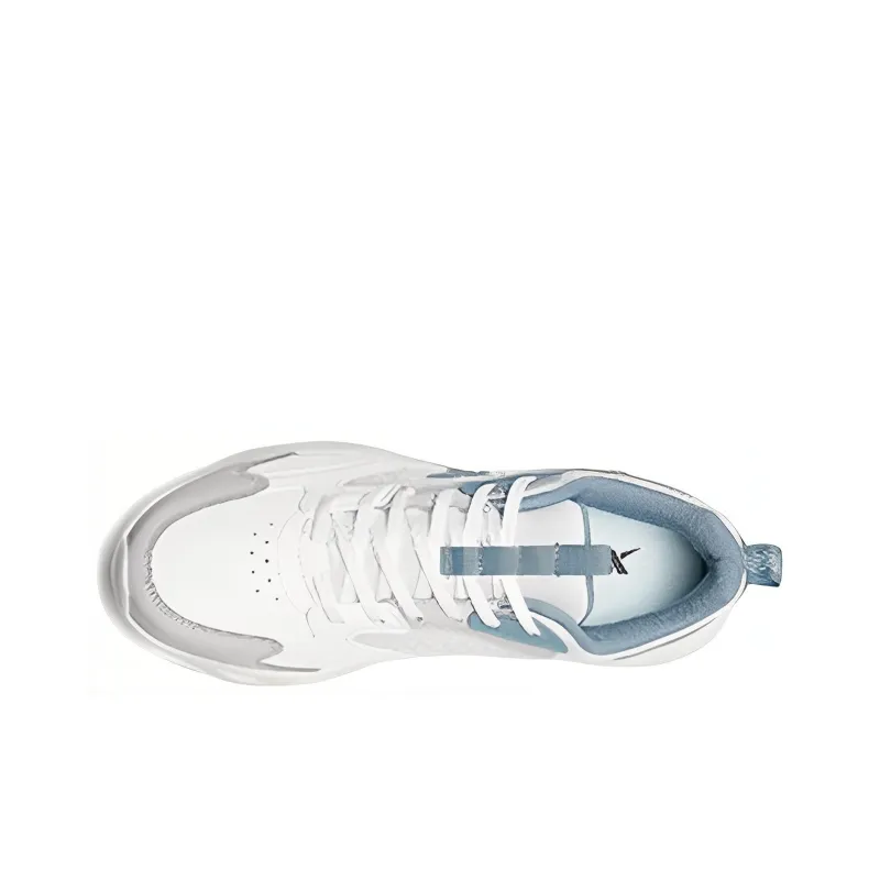 XTEP Shock Absorbers With Slip Resistant And Abrasion Resistant Properties Low Top Running Shoes Men's White Gray Blue-2