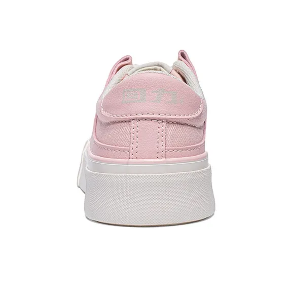 Warrior Lightweight And Breathable Low Top Canvas Shoes Women's Pink-3