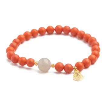 Xianyuan Southern Red Agate Fine Jade Bracelets Unisex