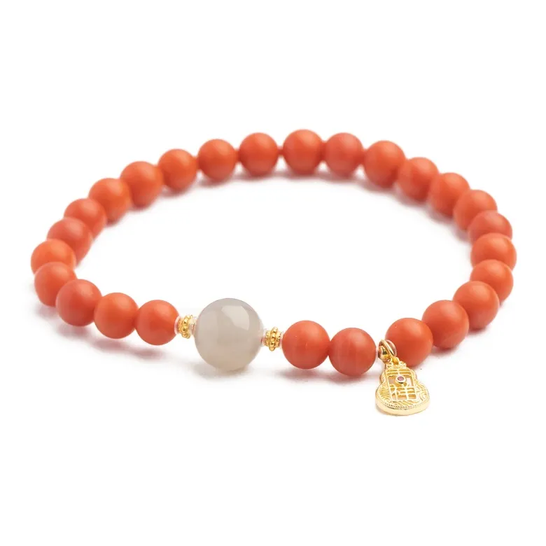 Xianyuan Southern Red Agate Fine Jade Bracelets Unisex-0