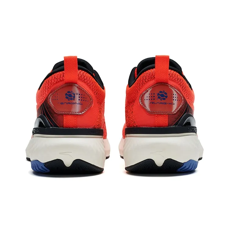 361° Cushioning Slip Resistant Low Top Running Shoes Men's Red Orange-3