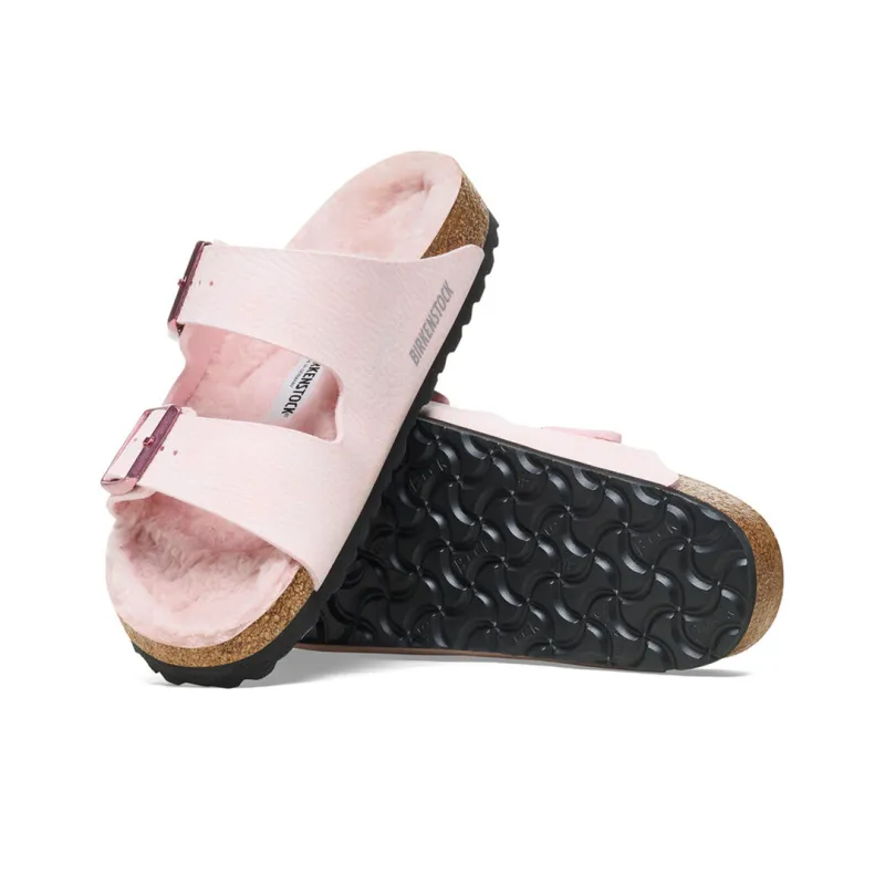 Birkenstock Slide Slippers Women's Light Rose Gold Regular-4