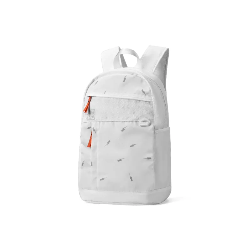 TURN UP Nylon Laptop Bag Backpack Regular Unisex White-1
