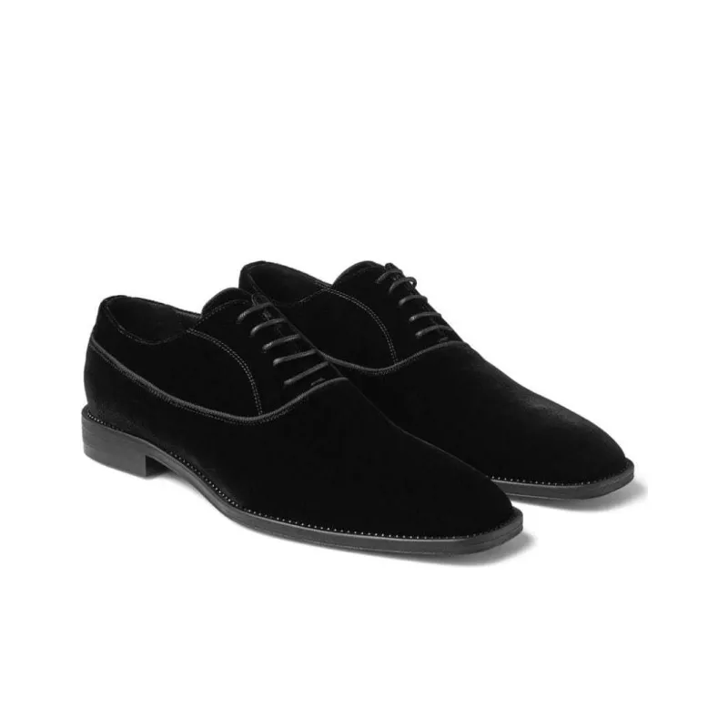 Jimmy Choo Foxley Velvet Oxford Shoes-2