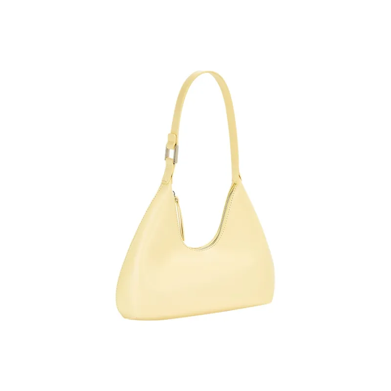Juju Jimmy PU One Shoulder Handbag Medium Size Women's Yellow-1