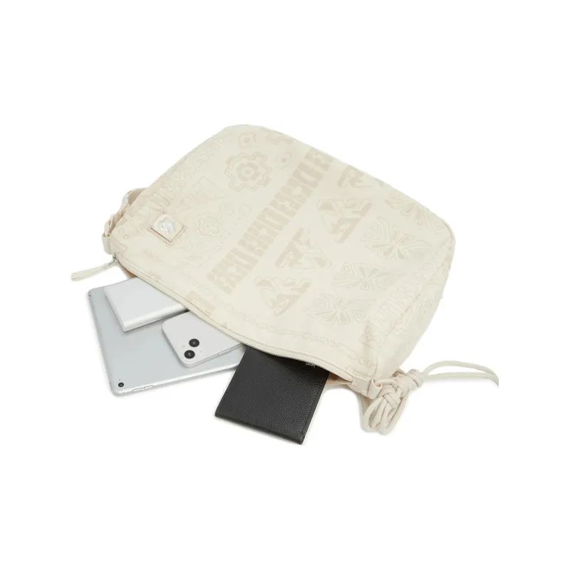 LiNing Chinese Culture Series Cotton Shoulder Bag, Crossbody Bag Unisex Dusty Khaki-4