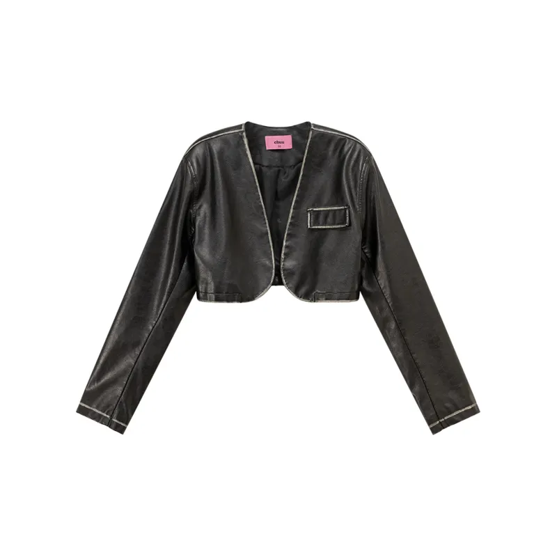 CHUU Leather Jackets Women's-2