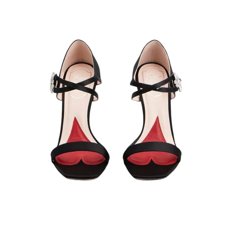 Roger Vivier I Love Vivier Strap Sandals Women's Black-3