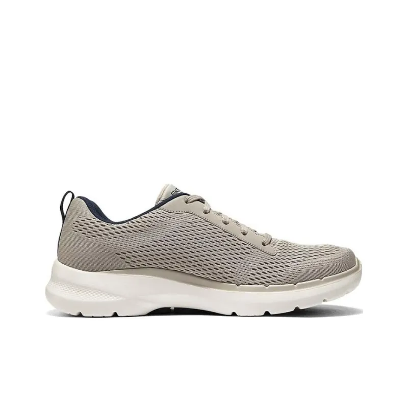 Skechers Go Walk 6 Anti Slip Wear Resistant Low Top Casual Shoes Men's Gray-1