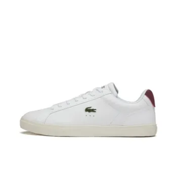 LACOSTE Anti-Slip Wear-Resistant Low-Top Skateboard Shoes Men's White