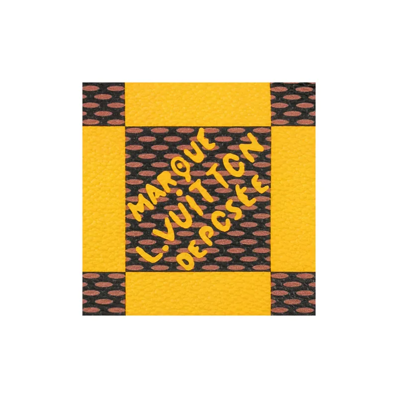 LOUIS VUITTON Speedy 25 Bandoulière Damier Pop Jaune Mat-5