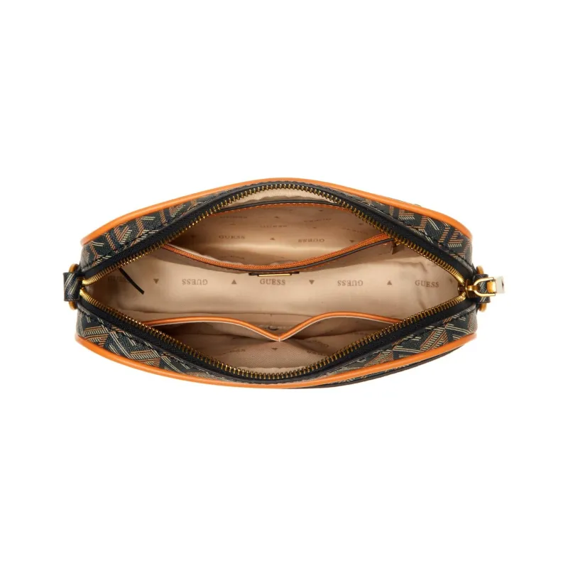 GUESS Artificial Leather Camera Bags Shoulder Bags Unisex Gold-3