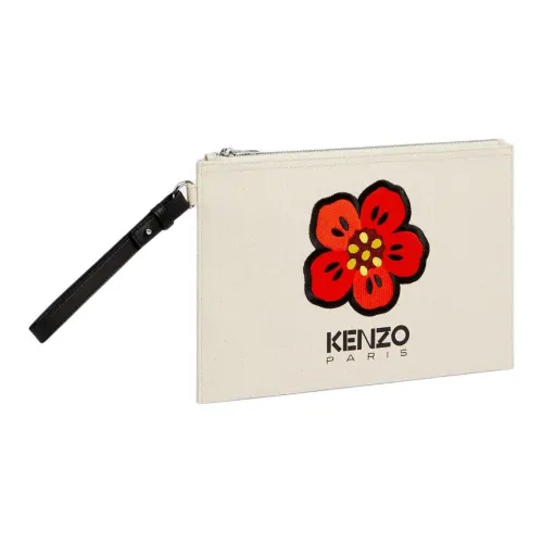 KENZO Cow Leather Wallet Mens Black