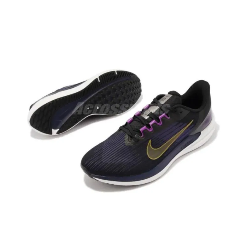 Nike Air Zoom Winflo 9 'Black Gold Suede'-3