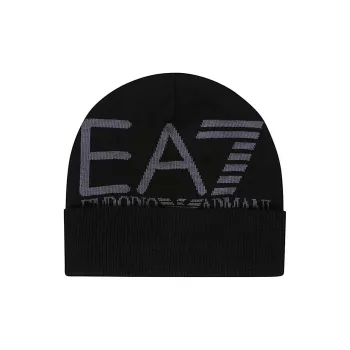 EMPORIO ARMANI Logo Intarsia Knit Beanie