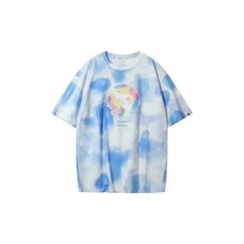 OUTDOOR PRODUCTS T-Shirts Unisex Blue Watercolor