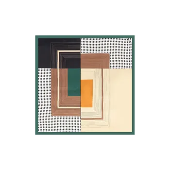 Eucalyptus Ornamentation Silk Scarves Women's