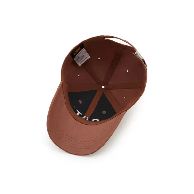 CAT Cotton Baseball Caps Unisex Brown-3