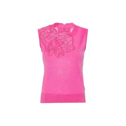 ERMANNO SCERVINO Lace-embroidered Sleeveless Jumper