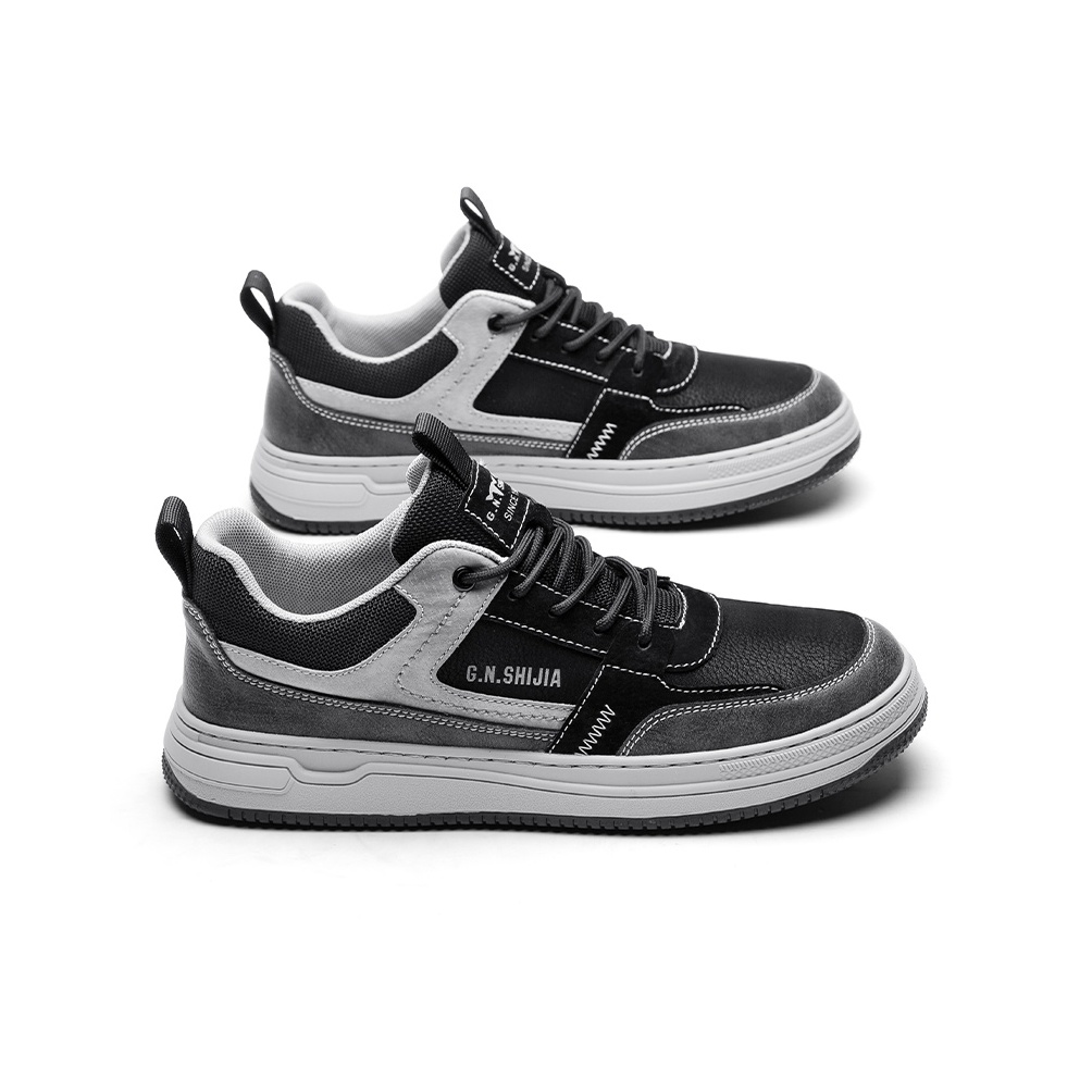 G.N.SHIJIA Skateboard Shoes Men High-Top 2560 Black EU 42