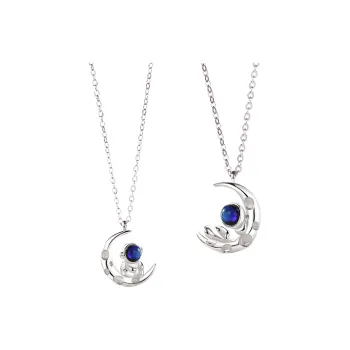 JOLLY SEASONS Colored Glaze Trendy Collarbone Gemstone Chain Unisex