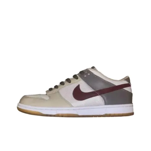 Nike Dunk Low Light Bone Rough Red