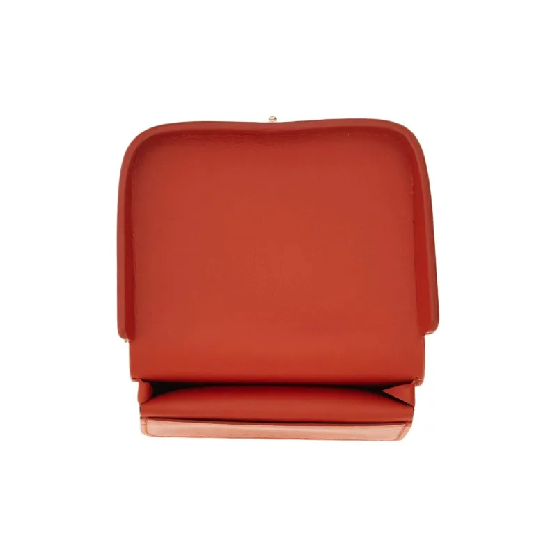 FERRAGAMO Calfskin Wallets Coin Purses Men's Red Clay-3