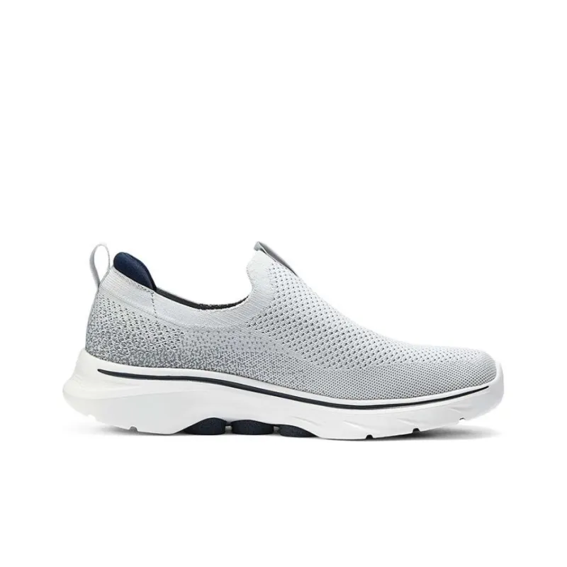 Skechers Anti Slip Wear Resistant Low Top Casual Shoes Men's Gray-1