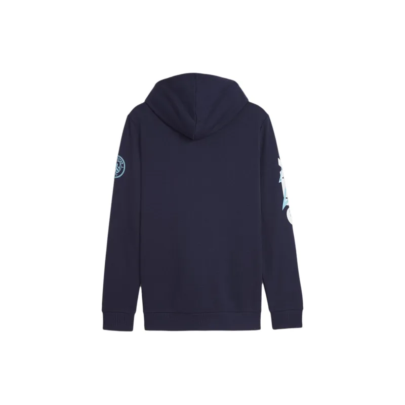 PUMA Hoodie Ftblicons Manchester City Sweatshirt Men's Marine Blue-1